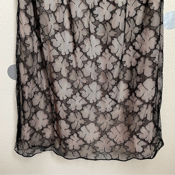 Carmen Marc Volvo A-Line Clover Lace Sleeveless Midi Dress - Picture 9 of 10